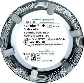 Проволока лабораторная Noninium круглая пружинно жесткая 0,9 мм 10 м 72428 - фото 452635