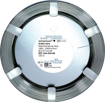 Проволока лабораторная Remanium круглая пружинно жесткая 0,7 мм 165 м 76338 - фото 452978