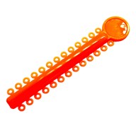 Лигатура эластичная на модуле цвет оранжевый №40, 26 колец 77618 - фото 453155