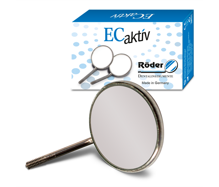 Roder Dentalinstrumente EC Aktiv - зеркало плоское, без ручки, размер 5, 24 мм, 12 шт P52212-ECA - фото 495869