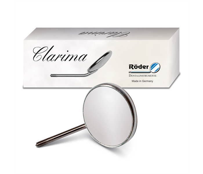 Roder Dentalinstrumente Clarima - зеркало незапотевающее, плоское, без ручки, размер 4, 22 мм, 12 шт P42212-CLA - фото 495870
