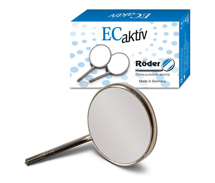Roder Dentalinstrumente EC Aktiv - зеркало плоское, без ручки, размер 4, 22 мм, 12 шт P42212-ECA - фото 495876