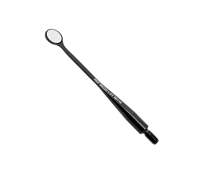 Hahnenkratt BLACK MICROflex rhodium - родиевое микрозеркало без ручки, плоское, круглое, 5 мм B5220 - фото 495890