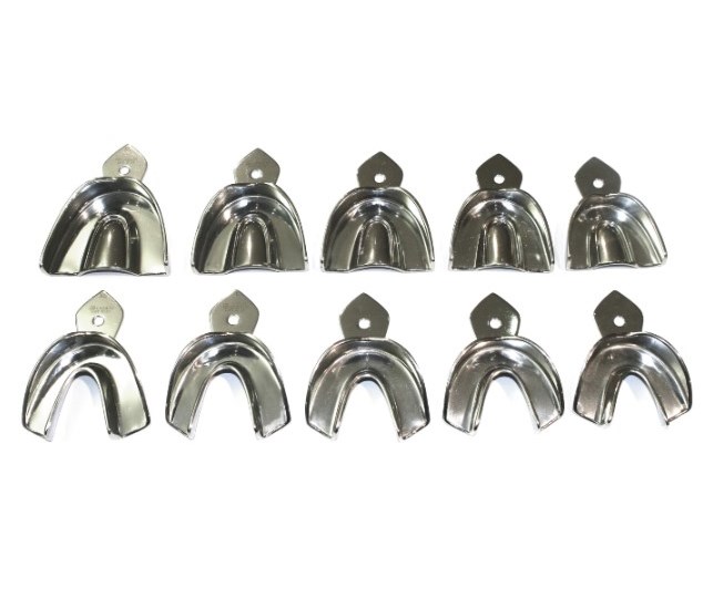 Legrin M-528-9010 - ложки слепочные Legrin, неперфорированные 10 шт (5 верх + низ) - XS, S, M, L, XL M-528-9010 - фото 496162