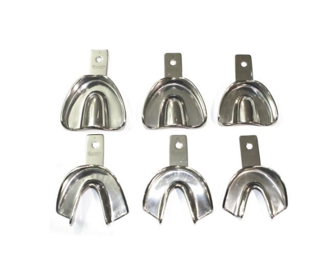 Legrin M-530-9043 - ложки слепочные Legrin, неперфорированные 6 шт (3 верх + 3 низ) - S, M, L M-530-9043 - фото 496164