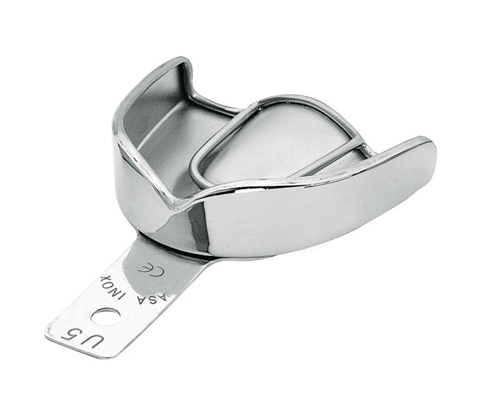 Asa Dental 2807S-U5 - ложка слепочная верхняя большая (L) без перфорации с бортиками 2807S-U5 - фото 496168