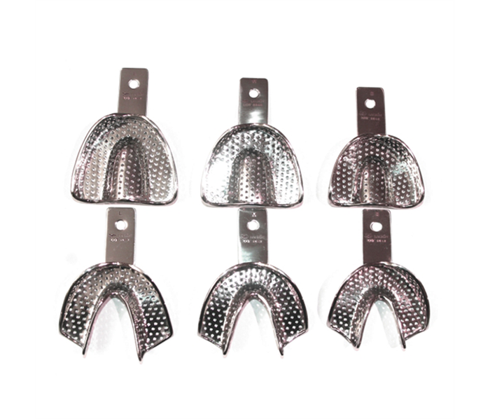 Legrin M-531-9078 - ложки слепочные Legrin, перфорированные 6 шт (3 верх + 3 низ) - S, M, L M-531-9078 - фото 496169