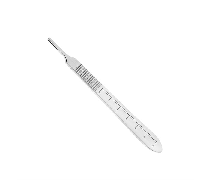 Nopa Instruments AD 009/03 - ручка для скальпеля №3 с линейкой AD 009/03 - фото 496613