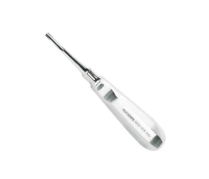 Asa Dental 0200-4 - элеватор N4 прямой с плоским концом, 4 мм 0200-4 - фото 497177