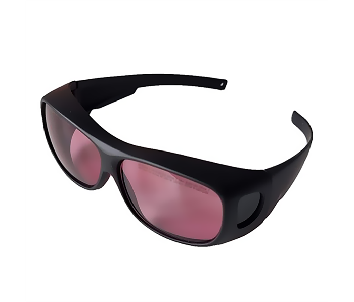AMD Lasers EYEPINK - очки защитные для работы с лазером, розовые в белой оправе стандартного размера EYEPINK White - фото 497552