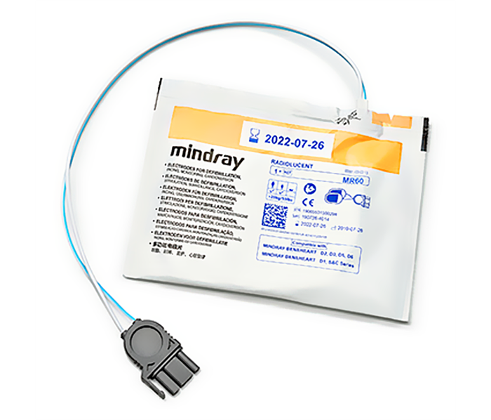 Mindray MR60 - электроды для дефибрилляторов и мониторов, 1 пар/уп., взрослый/детский, для BeneHeart D3, D6, D5, D2, C1 115-040517-00 - фото 499108