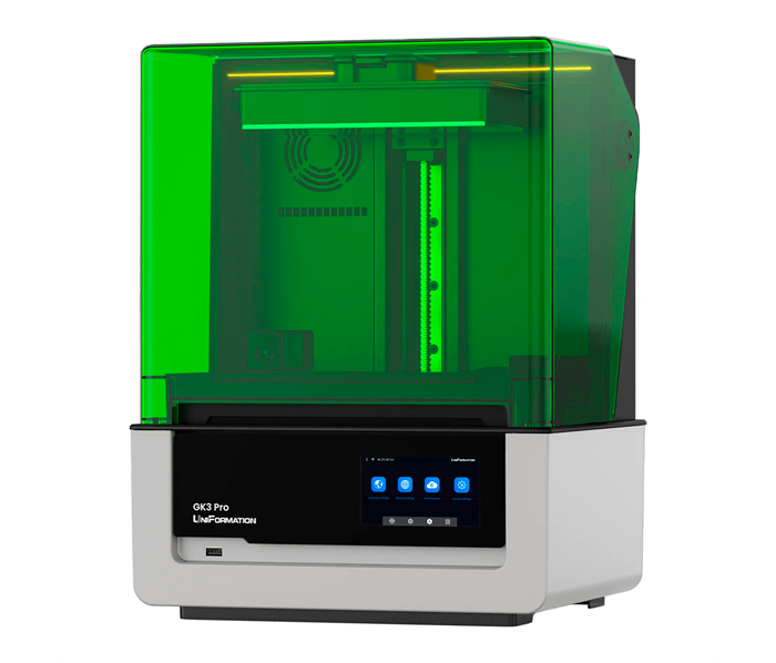 UniFormation GK3 Pro - фотополимерный 3D принтер, технология UV LCD, объём рабочей зоны 211 x 118 x 240 мм 038702 - фото 499385