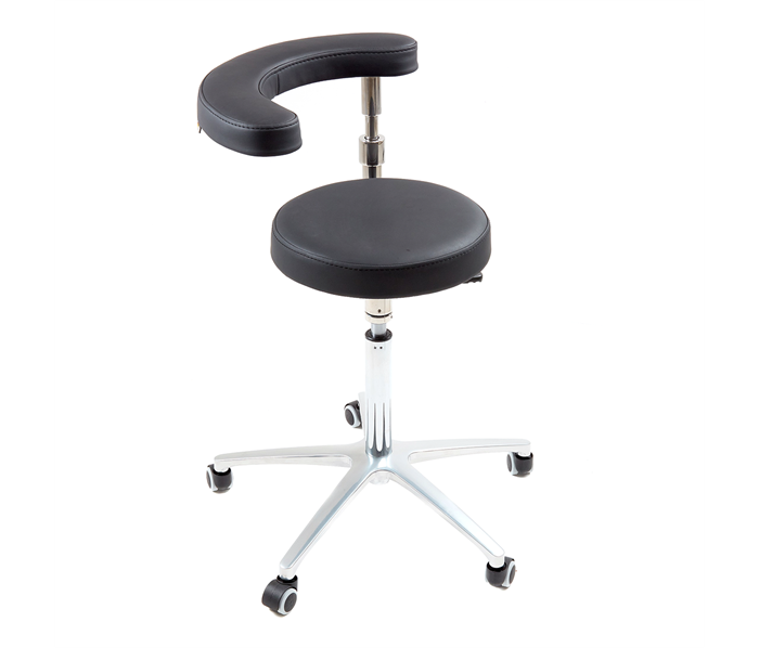 MedErgoStuhle MedErgo-801 - cтул ассистента с абдоминальным упором, цвет чёрный 150-1195 024036 - фото 499582