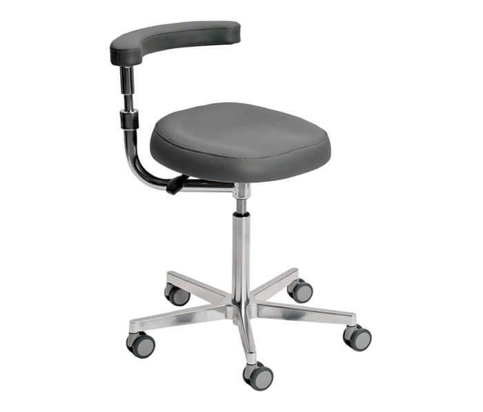 MedErgoStuhle MedErgo-802 - стул врача с абдоминальным упором, цвет чёрный 150-1195 035640 - фото 499608