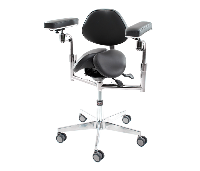 MedErgoStuhle MedErgo-783 Элит Экспорт - стул микроскописта, цвет чёрный 150-1195 024204 - фото 499738