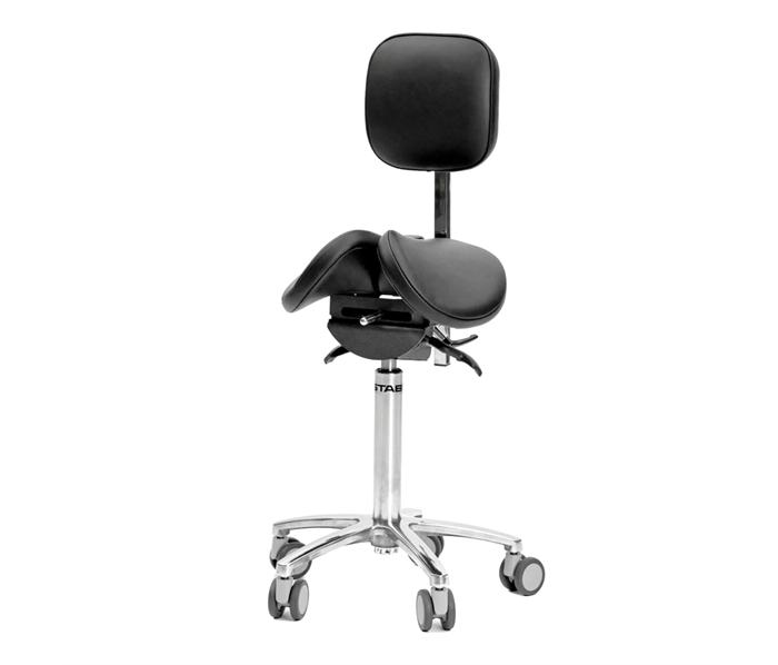 MedErgoStuhle MedErgo-782 Комфорт - стул микроскописта со спинкой, цвет чёрный 150-1195 038105 - фото 499742