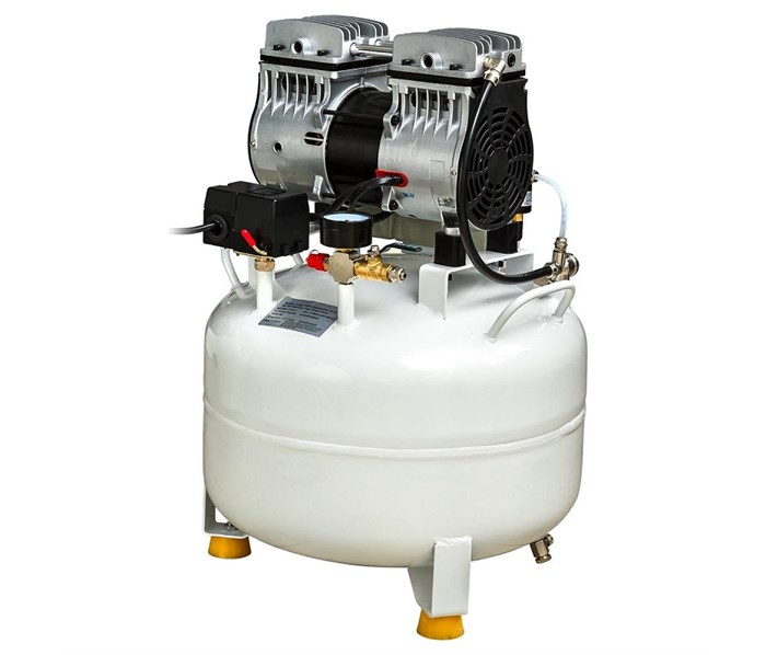 Mercury HK-1EW-30 (ND-70) - безмасляный компрессор для одной стоматологической установки, с ресивером 30 л (70 л/мин), с кожухом 011332 - фото 500221