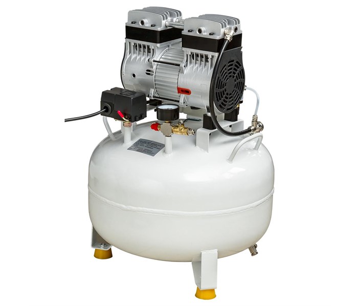 Mercury HK-2EW-35 (ND-100) - безмасляный компрессор для 1-2 стоматологических установок, с ресивером 35 л (100 л/мин), без кожуха 011333 - фото 500222