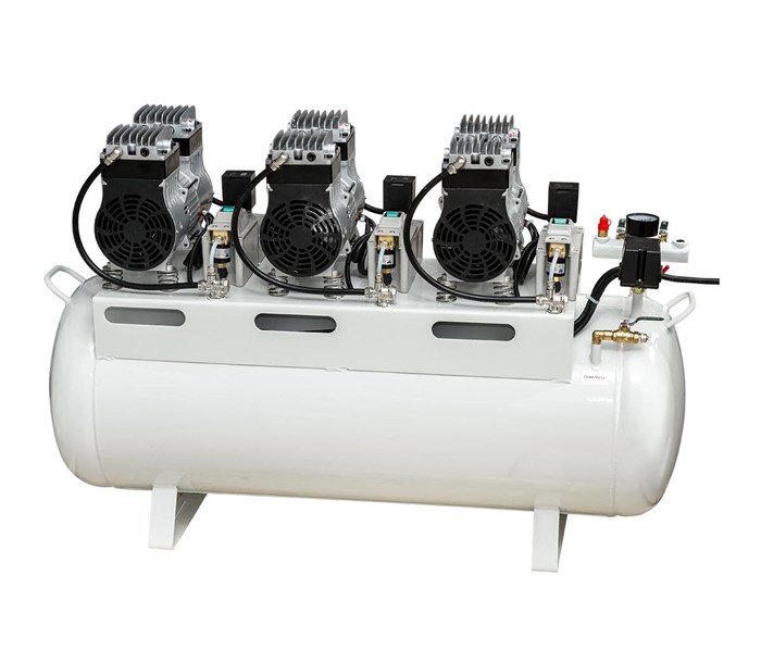 Mercury HK-6EW-90 (ND-300) - безмасляный компрессор для 4-х стоматологических установок, с ресивером 90 л (300 л/мин) HK-6EW-90 - фото 500228