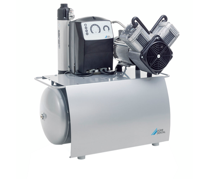 Durr Dental Duo Tandem - безмасляный компрессор для 2 установок, c осушителем, с ресивером 50 литров, 115 л/мин, с 1 агрегатом, 400V, без шкафа 4152-54 - фото 500239
