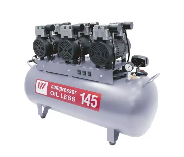WuerWei W-610 - безмасляный компрессор для 4-х стоматологических установок с ресивером 145 л (390 л/мин) W-610 - фото 500279