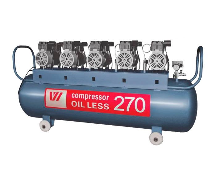 WuerWei W-615 - безмасляный компрессор для 7-ми стоматологических установок с ресивером 270 л (650 л/мин) W-615 - фото 500297