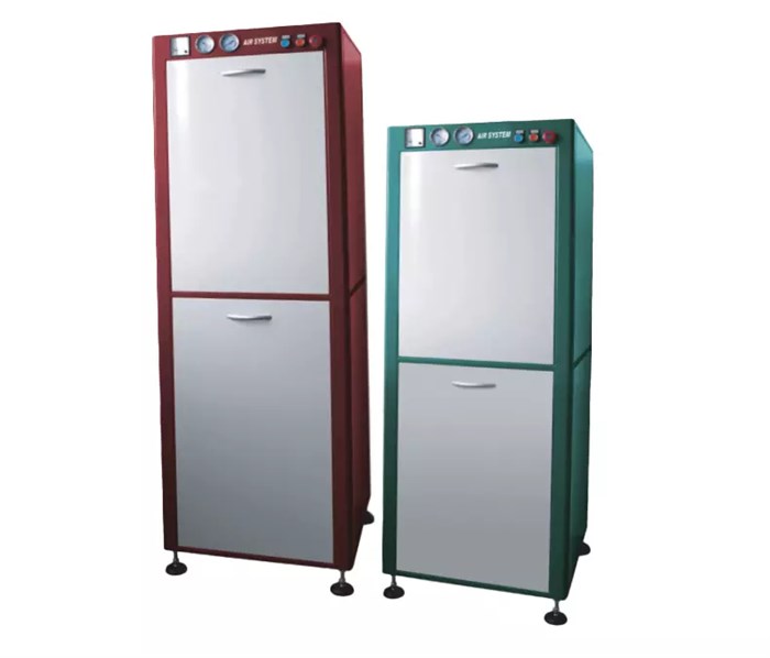 WuerWei W-800 - безмасляный компрессор для 6-ти стоматологических установок в шумопоглощающем модуле с ресивером 4x40 л (480 л/мин) W-800 - фото 500312