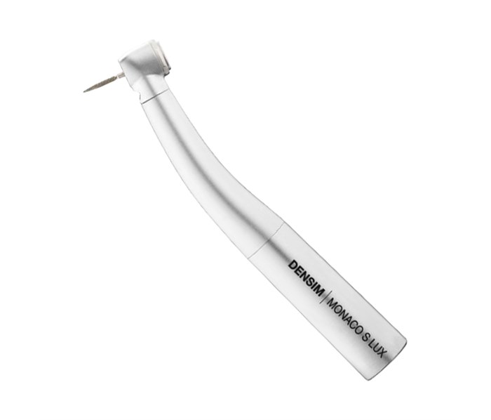Densim Monaco S LUX - турбинный наконечник с LED подсветкой, 3-х точечным спреем, с мини-головкой, DSHC7032K DSHC7032K - фото 501172