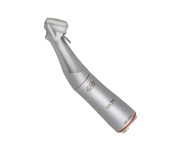 W&amp;H WS-91 L - разборный угловой наконечник с головкой под 45°, с генератором света Mini-LED+, с кнопочным зажимом, со светом, 1:2.7 30049000 - фото 501558