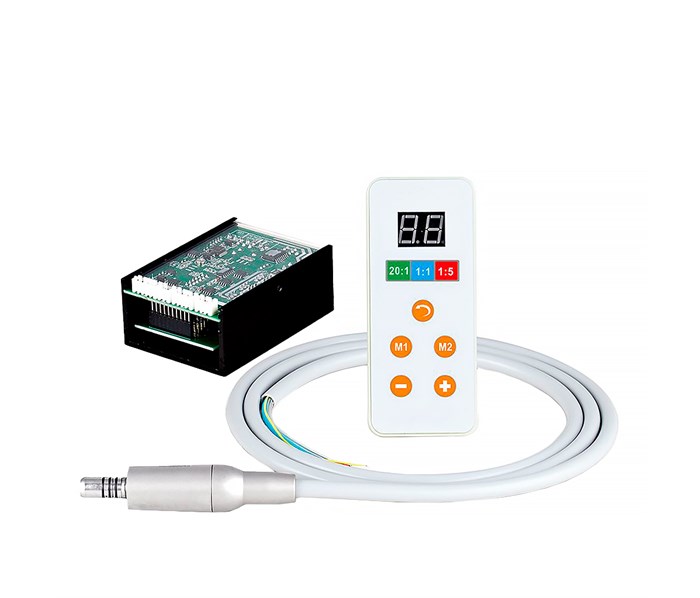 Mercury STAR 400EM U2 PLUS - встраиваемый бесщеточный электрический микромотор, с фиброоптикой, в комплекте с блоком управления и шлангом 024080 - фото 501815