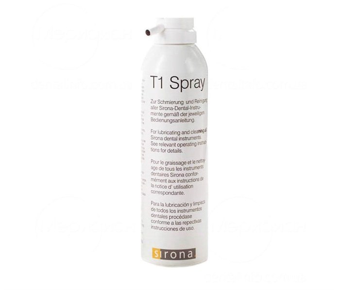 Dentsply Sirona T1 Spray - масло-спрей для наконечников, 250 мл 5911665 - фото 503017