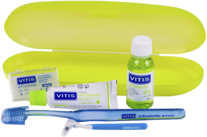 Набор ортодонтический Ortho Kit в пенале (паста, ополаскиватель, щетка, ершик, воск) 5096052 - фото 513668