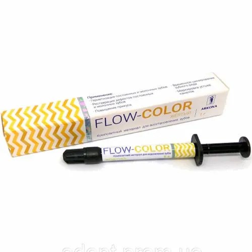 Флоу Колор (Flow-Color), желтый, шприц, 1г, ARKONA 00000012826 - фото 518741