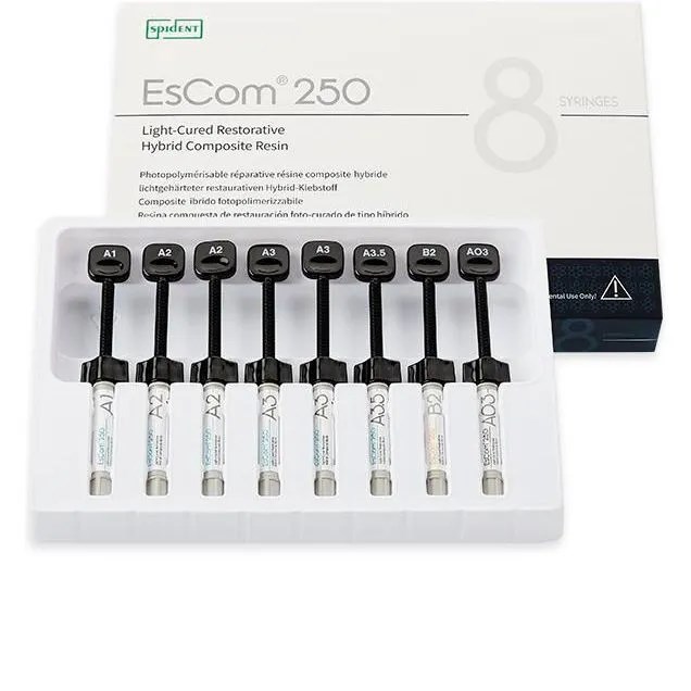 ЭсКом 250 (EsCom250 Kit), Пломбировочный материал, 8шпрх4г, Spident 00000016814 - фото 518913