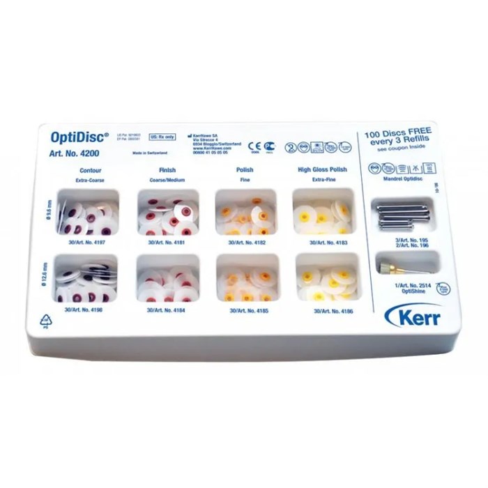 ОптиДискс Ассорти (OptiDisc Assorted Kit), ассорти, 240шт, 4200, KERR 00000004324 - фото 519380