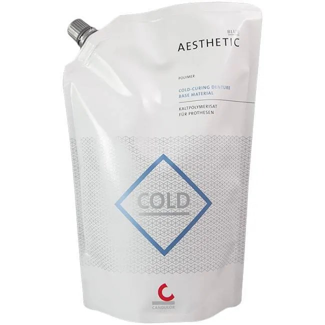 Пластмасса базисная холодной полимеризации опаковый розовый F3 AESTHETIC Blue Polymer (500г), 672703,Candulor УТ-00001765 - фото 520645