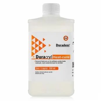 Пластмасса горячей полимеризации Duracryl Heat Cure, жидкость (0,5л), Duradent УТ-00005945 - фото 520649