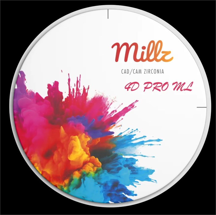 Заготовка циркониевая Millz 4D PRO ML BLEACH 4 98/12 мм УТ-00008431 - фото 522115