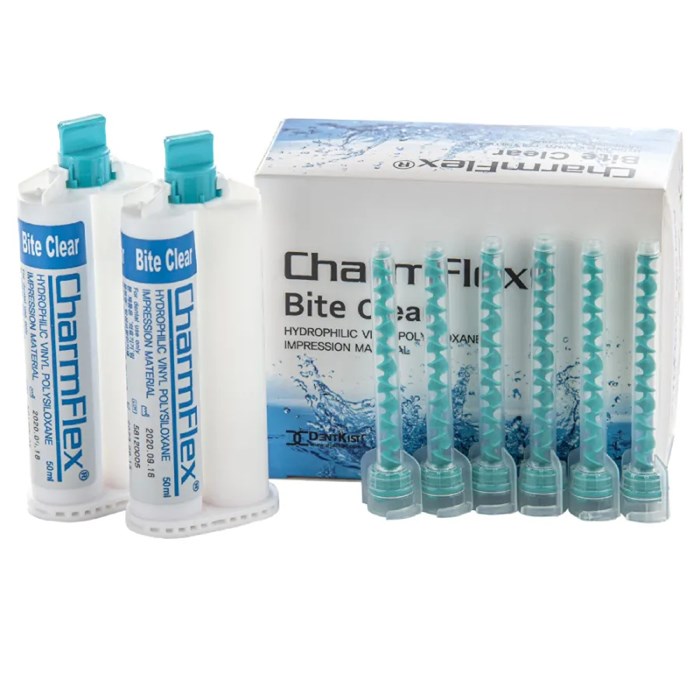 ЧармФлекс БайтКлеа (CharmFlex Bite Clear), Корригирующий слепочный материал, 2катр.х50мл+6, DentKist УТ-00000609 - фото 523878