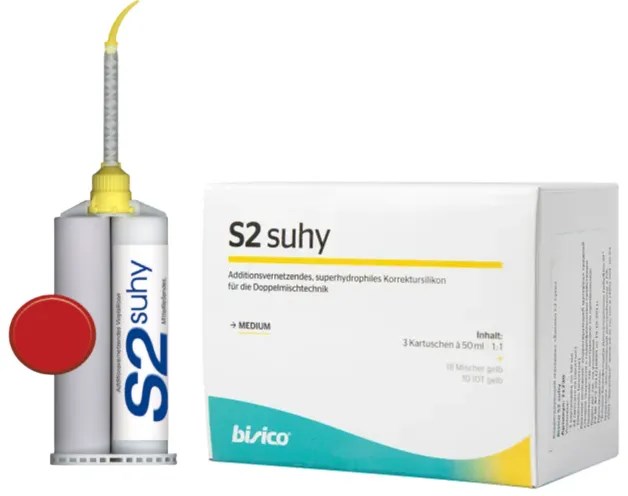 Бисико S2 Супергидрофилик (Bisico S2 Suhy superhydrophil), коррегирующий материал, 3картр.х50мл, 71730, BISICO УТ-00005407 - фото 523881