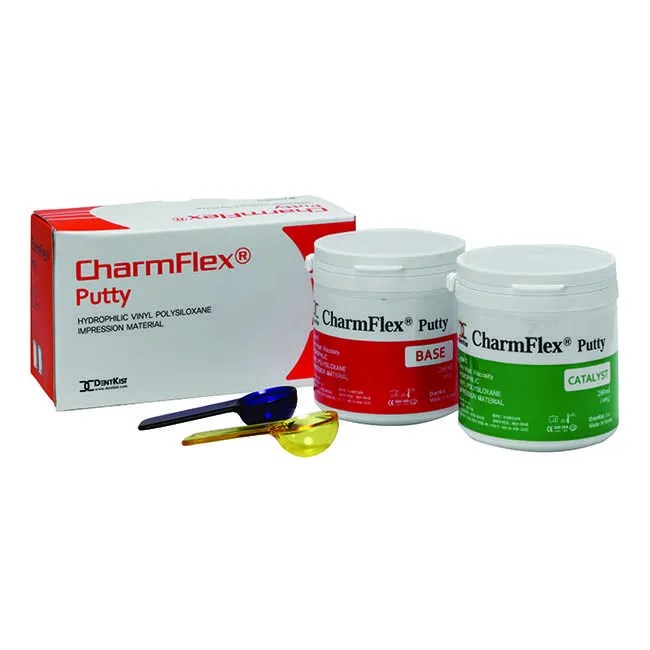 ЧармФлекс Путти (СharmFlex Putty), слепочный поливинилсилоксановый материал, 2х280мл, DentKist 00-00000234 - фото 523900