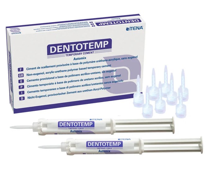 ДентоТемп Автомикс (DentoTemp automix), для долговремен. фиксац., 2шпрх10мл), ITENA 00000013307 - фото 524115