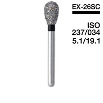 Боры Мани EX-26SC (черн.) (5 шт.), Mani Dia-Burs 1231913088