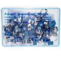 2161 Матрицы стальные SuperCap Matrices Dead-Soft (50 шт, стальные 0,03, высота 5,0 мм) Kerr 0001911890