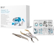 PALODENT PLUS V3 Starter Kit-Матрицы Набор (20 матриц -15 х 5,5мм, 5х 4,5 мм, 15 клиньев,2 кольца,щипцы,пинцет) 1231911234
