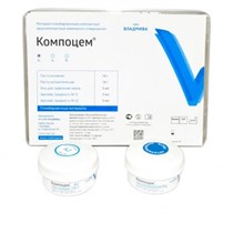 Компоцем-химический композит паста-паста /A2 паста основная 14г.+паста каталитич.14г.+гель для тр.эмали 5мл.+адгезив №1 5мл.+адгезив №2 5мл./ВладМиВа 0001913211