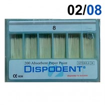 Абсорберы 02 №8 (200шт), Dispodent 1231913214