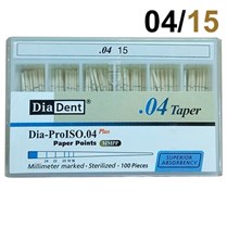 Абсорберы конусные 04 №15 (100шт.), DiaDent 1231913153