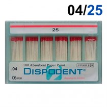 Абсорберы конусные 04 №25 (100шт), Dispodent 0001916480