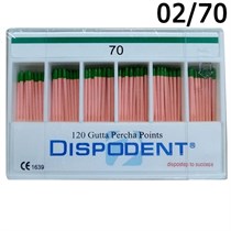 Штифты гуттаперчевые 02 №70 (120шт), Dispodent 1231913219